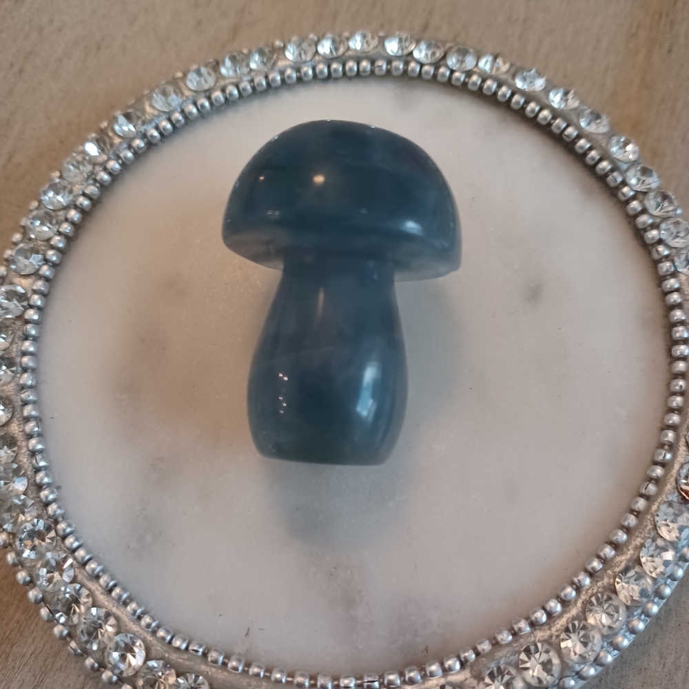 Green Fluorite Crystal Mushroom - Picture 4 of 10